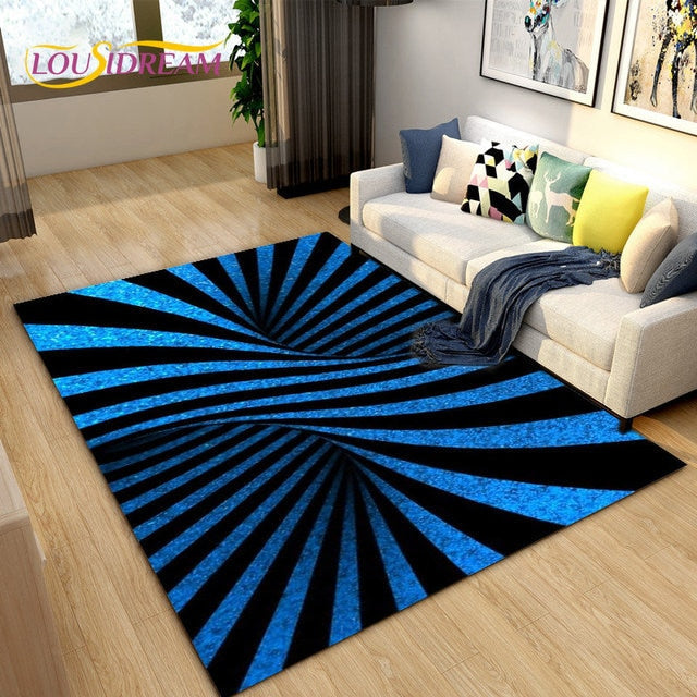 Blue Vortex Rug